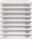 Powder Rack, 90 Jars For 2.oz (White Wood )