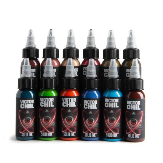 Soild Ink - Victor Chil 12 Colors Set