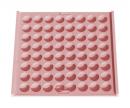 3D Nail Art Holder - 64 Slots - Pink