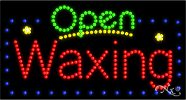 LED SIGN : Open Waxing #25414