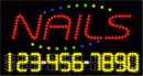 LED SIGN : Nails #25009