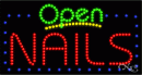 LED SIGN : Open Nails #25409