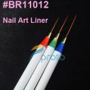 Nail Art Acrylic Brush Pen Paint Liner - 3 pcs