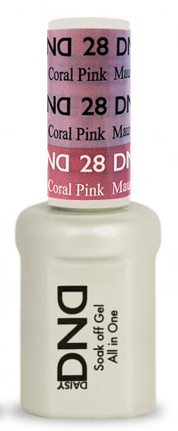 DND Mood Change Gel - #28 Mauve to Coral Pink. 0.5oz