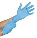 Blue Nitrile Gloves - 100 Gloves/ box -
