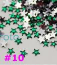 3D Nail Art Stars- Green-STR10