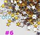 3D Nail Art Stars- Gold-STR06