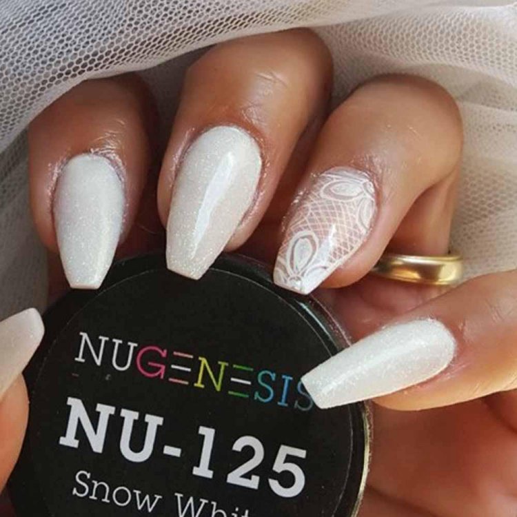 Nugenesis Dipping Powder - NU125 Snow White  2oz