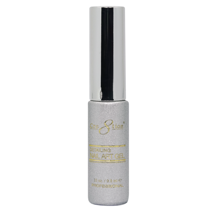 Cre8tion Detailing Nail Art Gel 41 Bright Silver Platinum