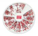 Rhinestone - Dot 1400 ct in Wheel Box - Red - Mutiple Size