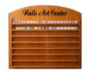 Powder Rack, Dark Wooden, 136 Bottles For 2.oz
