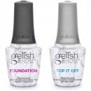 Gelish Topcoat  + Foundation