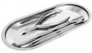 Stainless Steel Heavy Duty Implement Tray | Cylindrical Shape | Large  {24/case}