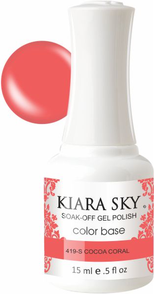 Kiara Sky Gel Polish - Cocoa Coral - G419