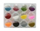 Glitter Powder Nail Art Set A 12 Colors - 0.5 oz/each