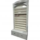 Polish & Powder Rack Medium white grey with LED light | Cabinet
