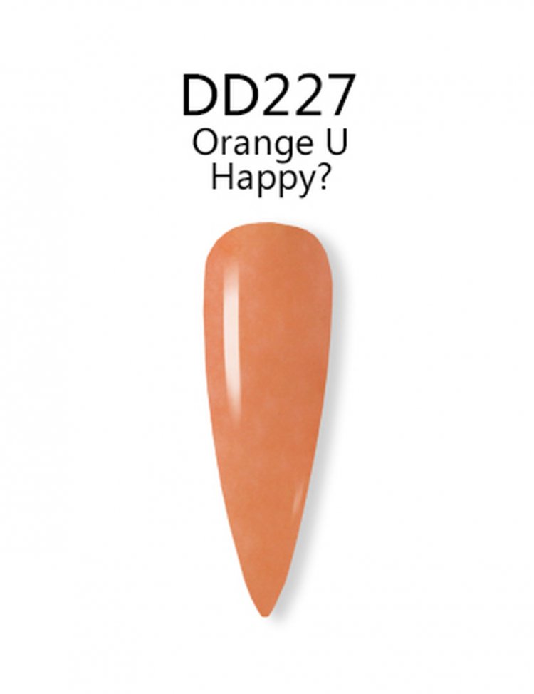 iGel 3in1 (GEL+LACQUER+DIP) - DD227 Orange U Happy?