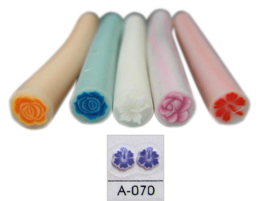 Polymer Clay Cane Art Flower A-070 - 2 Inches Long