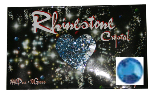 Rhinestone Crystal Color - Aqua - 1440ct