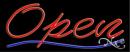 Neon Sign - Open #10002