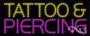 LED Sign - Tattoo & Piercing #20298