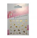 3D Nail Seal - Playboy GOLD & WHITE