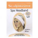 Scalpmaster Velcro Spa Headband, White - 3