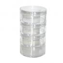 50 mL/1.7 oz. 4-Tier Clear Stackable Jar
