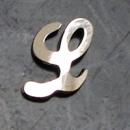 Charm Silver - Char L (10 pieces a bag)
