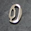 Charm Silver - Char O (10 pieces a bag)