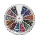 Rhinestone - Flower 400 ct in Wheel Box - Five Stars