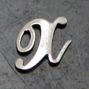 Charm Silver - Char X (10 pieces a bag)